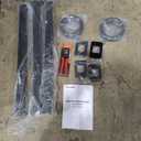 Muzata 15-20FT Modular Black Cable Railing Kit 36 Inch 4 Level Post Kit Complete Set Cable Railing System for Decks Length Adjustable Easy DIY with Paper User Guide (No Handrail) RWS1 BH4S