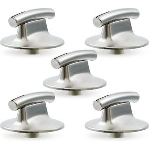 WP7737P245-60 Cooktop Knobs Replacement Parts for Jennair Gas Stove Knob Surface Burner Knob Jenn-Air JEC8430ADB JEC8536ADB JEC8430ADS 36 Inch Cook Top Oven Range 74007918 Assembly Knobs 5 Pcs