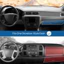 JOYTUTUS Dash Dashboard Cover Mat Compatible with 2007-2013 Silverado 1500/Sierra & 2007-2014 Chevy Avalanche Tahoe Suburban & GMC Yukon, Interior Dash Board Covers Dashmat for Car Trucks