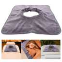 FOMIYES Breathable Massage Table Cover with Face Hole for Spa and Beauty Salon Soft Microfiber Sheets for Esthetician Bed Comfortable Multi-Functional Massage Bed Cloth 15.75X15.75 Inc