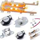 Dryer Heating Element Replace For Maytag Bravos by Canamax 400 2000 3000 5000 9000 Series MEDE500VW1 MEDE300VW1 MEDB850WQ0 MEDB400VQ0 MED3500FW0 MEDB800VQ0 MED7000XG0 MEDB725BW0 MEDB200VQ0 Thermostat