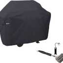 Classic Accessories Water-Resistant 70 Inch BBQ Grill Cover with Coiled Grill Brush & Magnetic LED Light