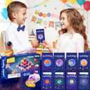 28 Pack Valentines Day Gifts for Kids, Valentines Galaxy Slime with Valentines Cards Kids Stress Relief Fidget Set Valentines Day Gifts for School Classroom Exchange Prize Party Favors Supplies