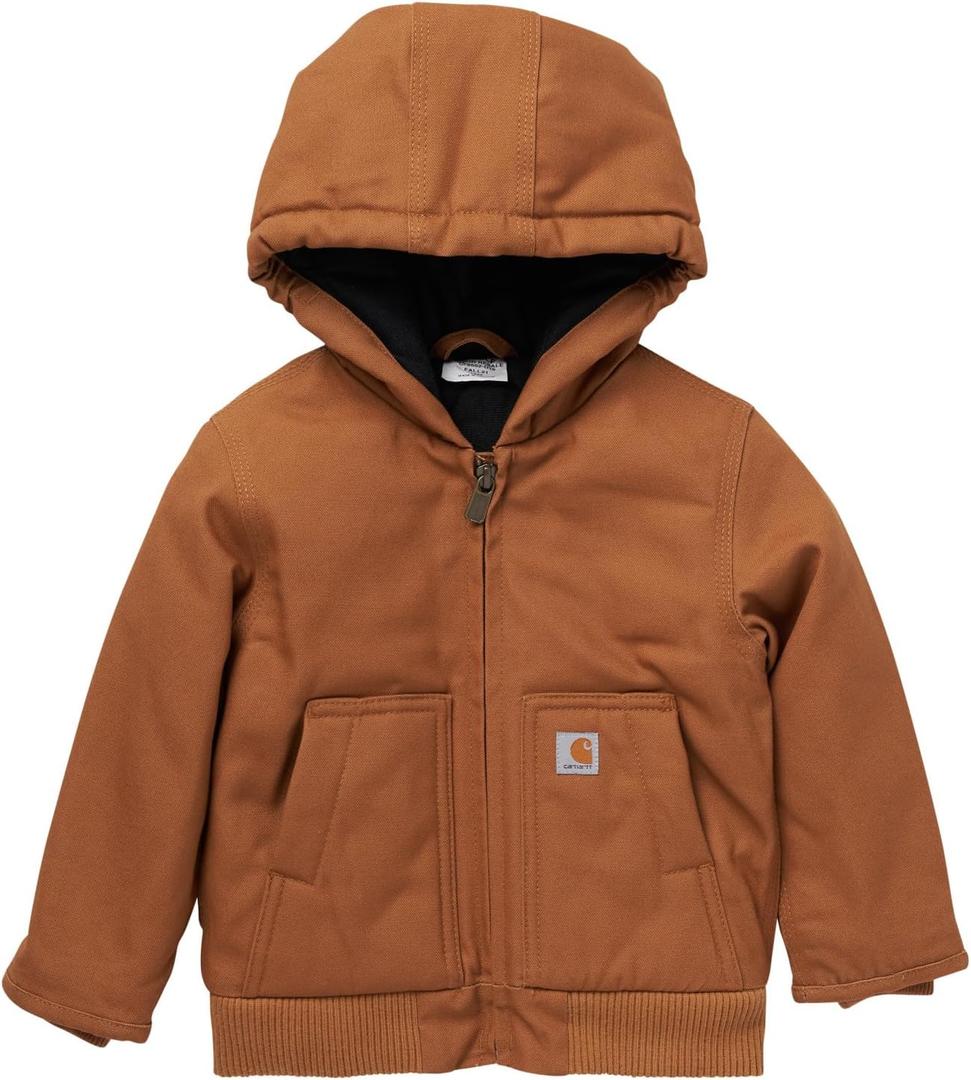 Carhartt Kid's CP8552 Canvas Insulated Hooded Active Jac - Boys (4T)