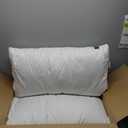 ACCURATEX Pillows King Size Set of 2, Hybrid Shredded Memory Foam Pillow[Adjustable Loft], Fluffy Down Alternative Fill Removable Cotton Cover, Firm Supportive Pillow for Side Back Sleepers (White)