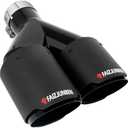FAIZJUNBEN Carbon Fiber Exhaust TipsDual exhaust tips with 2.1-inch inlet and 3.5-inch outletBrushed textured carbon fiber exhaust tips