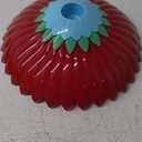 Squirrel Baffle for Hanging Bird Feeder Rain Cover for Outside Weather Guard Protect Feed from Sun Blue Dome Attract Hummingbirds, Moat Proof, Easy to Clean-14inch(Red)