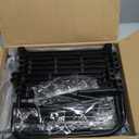 Tujurich 4Tier Shoe Rack Organizer, Rustproof lron, Spaclous Shoe Storage Shelf for Closet or Entryway, Fits Sneakers & Slippers, Black