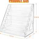 Clear Display Shelf for Funko Bitty Pop! Mini Collectible Toys Display Shelf Compactable with Doorables-7 Layers