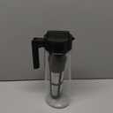 Takeya Glass Cold Brew Coffee Maker for Iced Coffee, Airtight Pitcher, Premium Quality, 2 Quart, Black Lid and Handle
