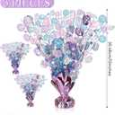 3 Pcs Disco Table Decorations Music Fans Foil Spray Centerpieces Singer Disco Ball Glitter Plastic Spray Table Centerpiece for Popular Birthday Party Decor Taylo bieber Birthday Gift