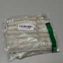 Jinchan Striped Linen Kitchen Curtains 20 Inches Length Tier Curtains Farmhouse Modern Cafe Style Small Window Treatments Airy Light Filtering Rod Pocket for Living Room Bathroom 2 Panels Sage Green