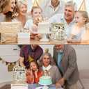 Yoyuspy 70th Birthday Decorations for Women Men, Vintage Double-Sided Printing Back in 1956 Acrylic Poster Sign with Stand Gifts, Cheer to 70 Years Party over the Hill Table Decor Supplies