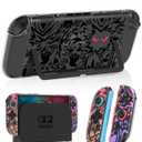 Gurgitat Dockable Protective Case for Nintendo Switch 2 2025 - Cute Cartoon Flower Design Clear TPU Slim Hard Cover for Joycon 2 for Women Teens Girls Boys