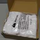 Wokceer White Backdrop Curtain for Wedding Parties 10x8FT Wedding Curtains Backdrop Drapes Polyester for Photoshoot Baby Shower Birthday Party Curtains Photography Background 2 Panels 5x8FT (10FTx8FT)