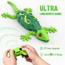 Envyvip RC Wall Crawler Gecko, Rechargeable Remote Control Robot Kids Toys, Wall Climbing Funny Prank Toys Birthday Gifts for Boys & Girls Ages 4 and Up, Upgrade Low Noise (Green)