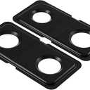 WB34K10009 WB34K10010 Drip Pans Cooktop Replacement Parts for GE Oven Double Burner Drip Pan Stainless Steel Range Cooktop Drip Bowls 16.62'' x 8'' Spectra XL44 Gas Stove Drip Pans Oven Parts 2 Pcs