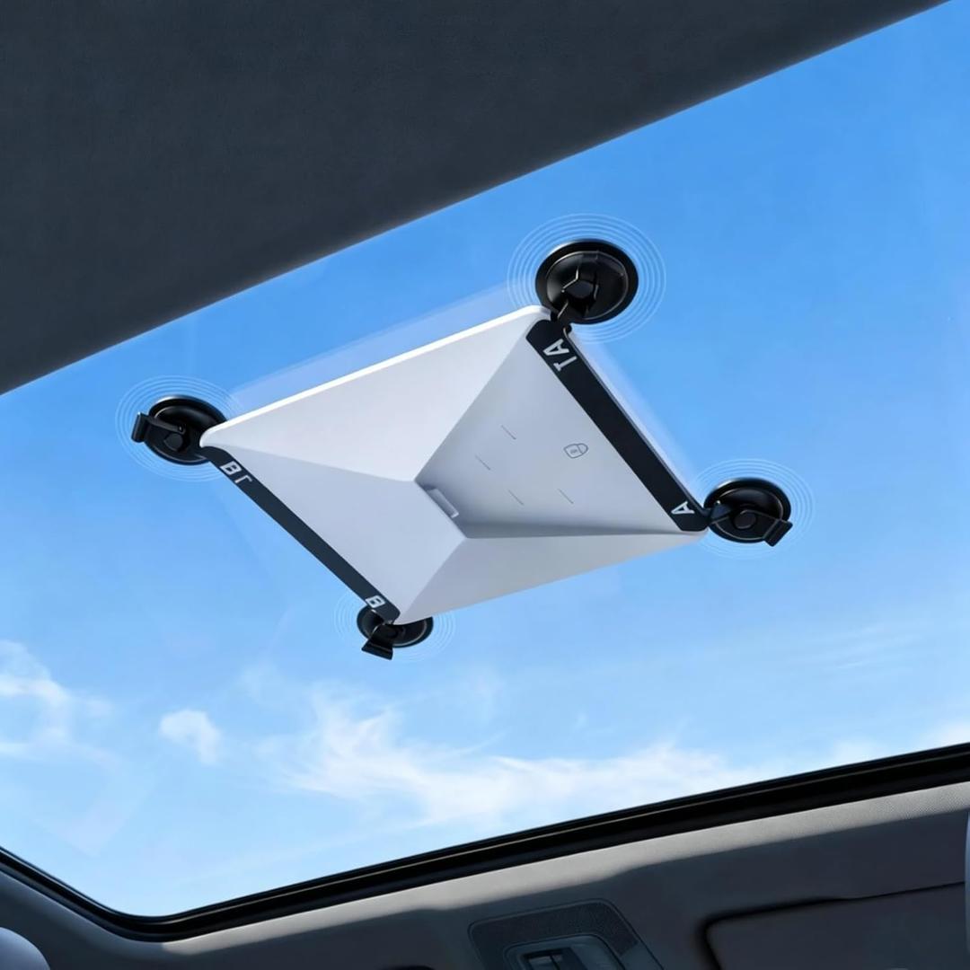 Car Suction Cup Mount Compatible with Starlink Mini Ultra-Strong Grip Satellite Mounting Kit for Windows & Sunroofs | Stable Signal, Vibration-Proof Design for RVs, Trucks, Boats & Road Trips
