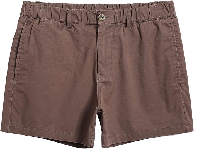 maamgic Mens Shorts Casual 4 Inch Cotton Casual Shorts for Men Elastic Waistband Mens Casual Shorts Daily Wear (30)