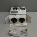 16 OZ Thick Amber Glass Soap Dispenser, Bamboo Pump with Tray 2 Pack, Hand and Dish Soap Dispenser Set for Bathroom with 6 Waterproof Labels