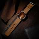 2 x Bandsie Leather Band Compatible with Apple Watch Ultra 3/Ultra 2/Ultra Band 49mm 46mm 45mm 44mm 42mm for Men, Vintage Genuine Suede Leather Wristband Strap for iWatch Series 11 10 9 8 7 6 5 4 SE 3 2 1 (Chestnut Brown)