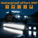 LED Light Bar Kits - 32IN Curved 405W Spot Flood Combo Beam, 4PCS 4inch 60W Led Pod Lights with Wiring Harness for Car Accessories Pickup SUV ATV UTV Boat Snowplow Lights