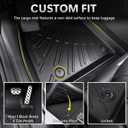 Floor Mats & Cargo Liner for Honda Odyssey 2005-2010 Full Set | All-Weather Protection Durable TPE Floor Liner Trunk Mats with Backrest Mats Accessories for Honda Odyssey 2005-2010