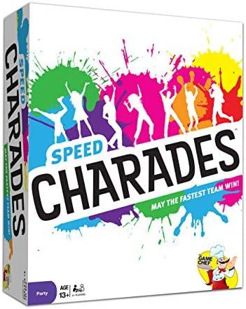 Speed Charades Party Game - Charades Board Game - Includes 1400 Charades - Perfect for Groups and Family Game Nights