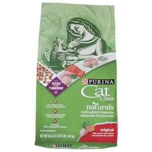 Purina Cat Chow Naturals Dry Cat Food, Original With Real Chicken, 3.15 Lb Bag, BB: 6/19/25