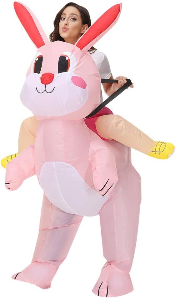 Bunny Inflatable Costume Easter Bunny Costume Adult Rabbit Blow Up Suit Inflatable Rabbit Costume for Adults