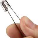 100PCS- Safety Pins, Stainless Steel Safety Pins, Safety Pins Bulk Metal Silver Sewing Pins Clothing Clips Tool 55mm Decorative Safety pins