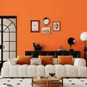 Dimoon 118''x17.7'' Orange Peel and Stick Wallpaper Contact Paper Modern Self Adhesive Wall Paper Removable Renter Friendly Textured Solid Color Shelf Vinyl Roll (118''x17.7'',Tropical Orange)