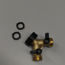 Twinkle Star Garden Hose Splitter 2 Way, Y Connector Brass Garden Hose Adapter (1 Pack)