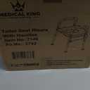 Toilet Seat Risers For Seniors Width and Height Adjustable Raised Toilet Seat With handles for Elderly, Handicap, Elevated, Pregnant, Fit Any Toilet Riser Heavy Duty Up To 400lbs