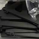 HAIXIN Vertical Narrow Tall Shoe Rack for Front Door Entrance, 7-Tier Sturdy Stackable Shoe Rack Organizer for Closet Entryway, Corner Shoe Storage Shelf Shoe Cubby (Black)