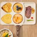 Breakfast Grill Pan | 5-Cup, Divided Nonstick Frying Pan, 10.7 Inch Sectional Rectangle Grill Skillet, Versatile Egg Frying Pan for Cooking Steak, Pancake or Egg, All Stoves Compatible