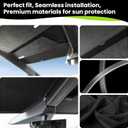 Cybertruck Sun Shade Windshield Sun Visor for 2026 2025 2024 Tesla Cybertruck, Custom Fit Front Window Sunshade, Blocks Heat & UV, Keeps Interior Cool, Cybertruck Accessories for Sun Protection