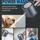 Cobbe Ion Drops Filtered Shower Head with Handheld, High Pressure 5 Spray Mode Showerhead with Filters, Built-in Power Wash for Hard Water - Remove Chlorine - Reduces Dry Itchy Skin, Gray