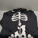 Spooktacular Creations Halloween Skeleton Jumpsuit Adult Skeleton Costume Hooded Jumpsuit Cosplay Costume Sleepwear Homewear XL
