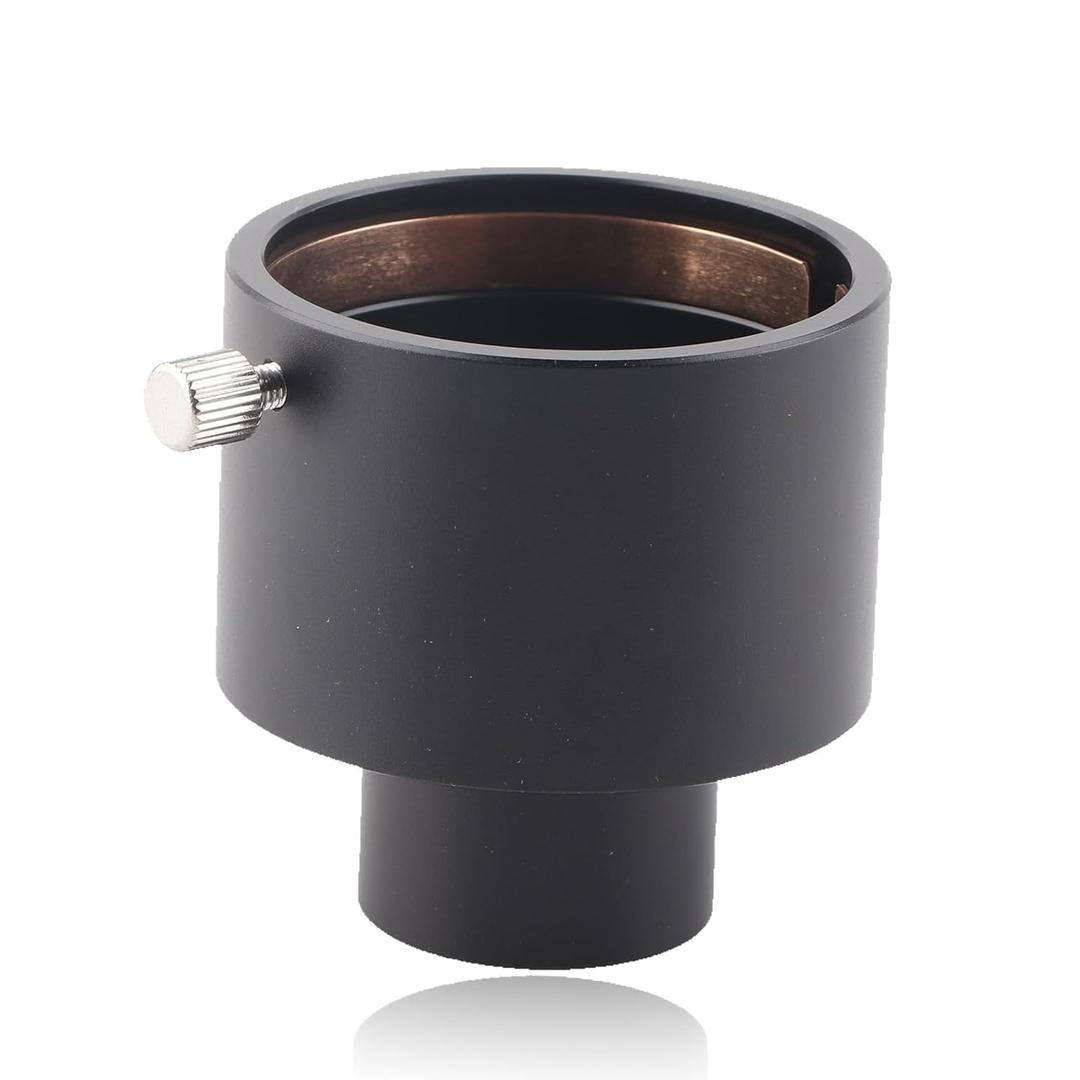 Metal 1.25" to 2" Telescope Eyepiece Adapter, 31.7mm to 50.8mm Mount Adapter Telescope Eyepiece Mount Adapter Reflector Telescope Eyepiece Adapter for Telescopes