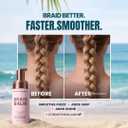 The Beachwaver Co. Braid Balm Pre-Braid Prep - Full Size (4 Fl Oz) | Frizz-Taming Primer Foam | Strengthen and Reduce Flyaways w/HiX Vegan Bond Multipliers - For All Hair Types | Bondi Beach Day
