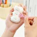 Handmade Cute Lamb Taba Squishy Toys Ultra Soft Squishy Fidget Toys Squeeze Toys for Kids & Adults (Yellow+White)