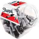 Sharpie Permanent Mini Markers, Fine Point, Black, 72-Pack Canister