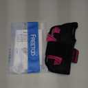 FREETOO Carpal Tunnel Wrist Brace Night Support Fit Right Hand for Work, Pain Relief Wrist Splint for Tendonitis, Sprain, Strain, Rigid Hand Brace for Arthritis for Women and Men (S/M, Black/Pink)