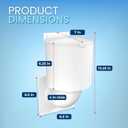 Dryer Vent Cover 4 inch with UV RESISTANT - Outdoor Dryer Vent Cover Natural Energy Saving, Dryer Vent Seal for Home Exterior