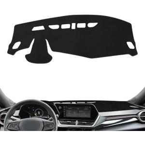 Dashboard Cover Mat Custom Fit for 2024 2025 2026 Chevy Trax Dash Cover Nonslip Dash Mat Protector Sunshade No Glare Black