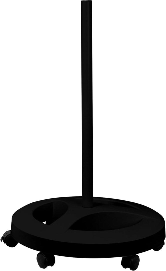 Neatfi 6-Wheel Rolling Base Floor Stand, Compatible for LED Desk Lamp and Magnifying Lamps, Versatile Stand for Work, Study, and Needlework (Black)