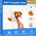 DTF Transfer Film: 13x19 Inch 50 Sheets Premium Double-Sided Matte Finish PET Transfer Paper Direct to Film Transfer Paper for T-Shirt