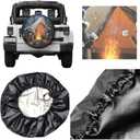 Raccoons Camping Spare Tire Cover for Rv SUV Trailer Truck Camper,Funny Tire Cover Waterproof Wheel Protectors for Camping Outdoor Travel,Universal Fit,15 inch