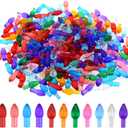 Tongcloud 300pcs Replacement Lights Bulbs for Ceramic Christmas Tree Plastic Christmas Tree Light Bulb for Ceramic Tree Accessories (Colorful)